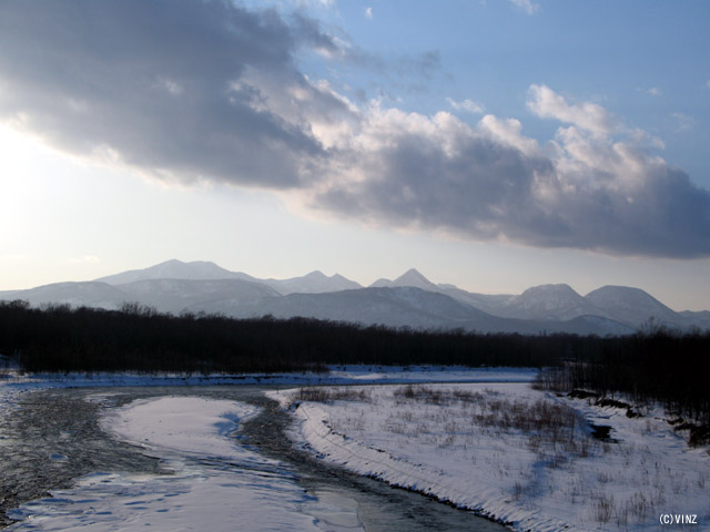 雪景色 北海道 冬 標津 中標津